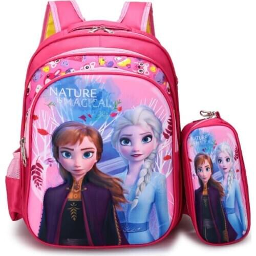 Disney Kids Bag Children Schoolbag Frozen Princess Elsa Backpack Girls School Bags Kids Backpack Shoulder Bag Mochila Infantil