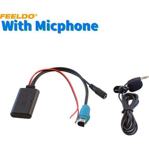 FEELDO Car AUX Input Wireless bluetooth Module Audio Radio AUX Adapter For Alpine KCE-236B CDE9885 9887 Electronics Accessories