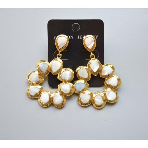 FEERIJT Women's Gold Earrings