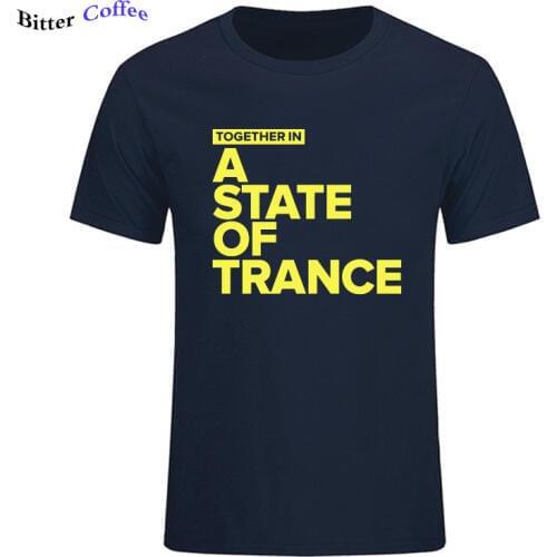 NEW Together In A State of Trance Men T Shirt Armin Van Buuren Hip Hop T Shirts Men Cotton Short Sleeve Streetwear T-Shirt Homme