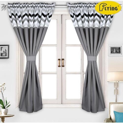 Flying Curtain with Printing Waves Colors designs Heavy Cloth Window Curtain for Bedroom Window and Big Window