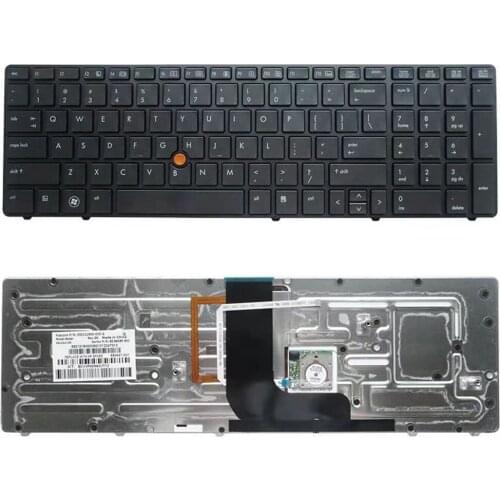 NEW US Laptop Keyboard For HP Elitebook 8560W 8570W English with Backlit Keyboard