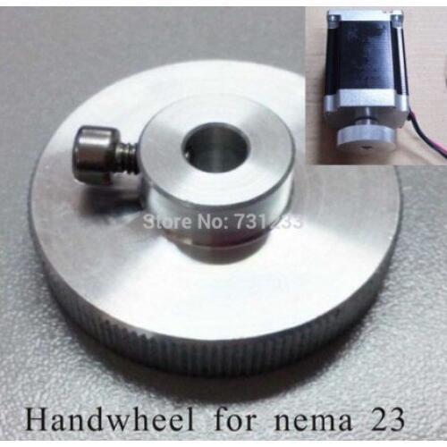 Steering wheel for NEMA 23 stepper motor with 6.35 mm or 8 for customers Selection