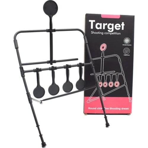 Self Resetting Target 5 Plate Airsoft Shooting Target BB Gun Kids Toy Paintball Gun Indoor Practing Spinner Splatter Target