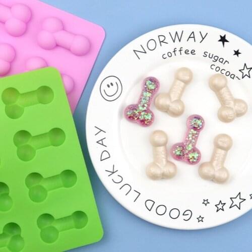 Genital Shape Silicone Mold Biscuit Cutting Module for Chocolate Candy Ice Cube Biscuit Baking Mold