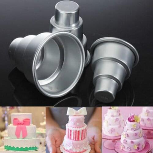 Special Pudding Mould DIY Mini 3-Tier Cupcake Pudding Chocolate Cake Mold Baking Pan Mould Party Food