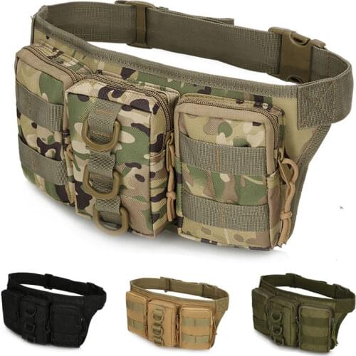 Men Tactical Bag Army Military Molle Waist Pack Hunting Sports Bags Outdoor Hiking Climbing Camping Hiking Backpacks