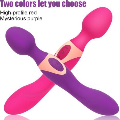 10 Speeds Clitoris Stimulate Powerful Big Vibrators Body Massager Sex Toy For Woman Double Head Shock Magic Wand
