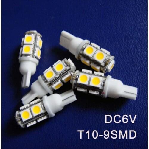 High quality DC6V 6.3V T10 w5w 194 168 Wedge Led Indicator light Warning Signal Caution Light Pilot Lamp free shipping 20pcs/lot