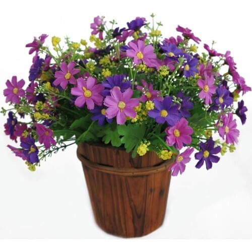 1 Bouquet 28 Heads Artificial Fake Cute Flower Home Wedding Garden Decoration