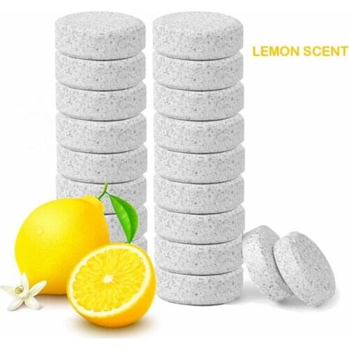 10/5/1Pcs White Effervescent Tablet Coffee Machine Kitchen Toilet Tile Carpet Lemon Stain Cleaner Cleaning Tablet Household