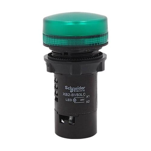 10 pieces of Genuine Schneider indicator light 22mm XB2BVB3LC XB2-BVB3LC green 24V LED