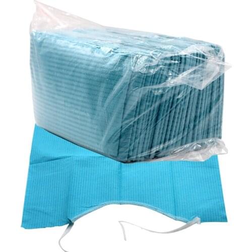 30pcs Dental Disposable Scarf Dentist Material Hygiene Neckerchief Teeth Whitening Cleaning Tools Medical Towels