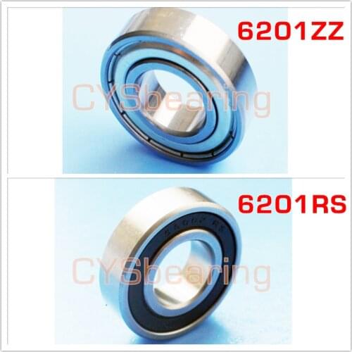 6201RS 6201ZZ 12x32x10Mm 6201Z Deep Groove Ball Bearing