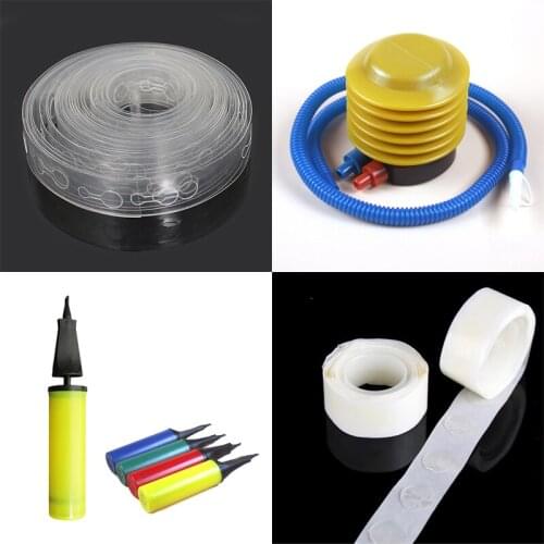 Balloon Accessories Inflator Pump Chain Ribbon Clip Party Wedding Birthday Background Decoration Accessories Balloon Supplies