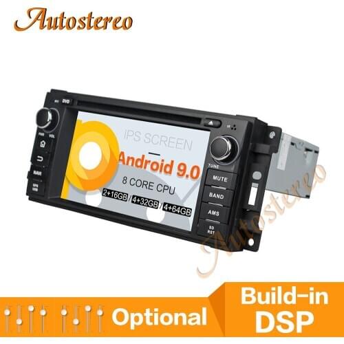 DSP Android 9 PX5/PX6 Car DVD Player Multimedia Player GPS Navigation For Jeep Sebring 300C Compass Auto Radio Stereo Head Unit