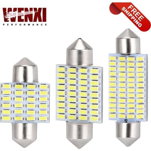 C5W C10W LED Bulb 31mm 36mm 41mm 3014 SMD 6000K Car Vehicle Interior Reading Light Clearance Bulbs Auto Plate Lamp White 12V