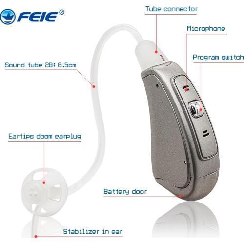 Digital Hearing Aid Wireless Sound Amplifiers Smart Chip For Elderly/Deafness Voice Enhancement Medical Ear Care Machine S-18s
