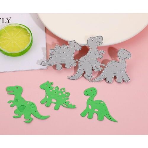 Dinosaurs Die Cut For DIY Scrapbooking Album Paper Cards Making Decorative Crafts Embossing Stamping Stencil Metal Cutting Die