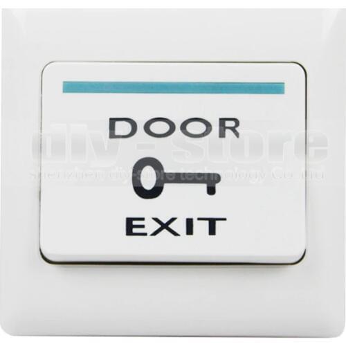 DIYSECUR 5pcs/lot Exit Button Switch / Access Switch / Exit Switch For Door Access Control System Kit White