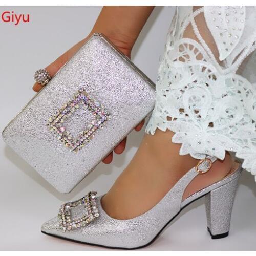 Doershow best price African beautiful Designer Shoes And Bag Set To Match Italian Party Shoes With Matching Bags Set !HYT1-1