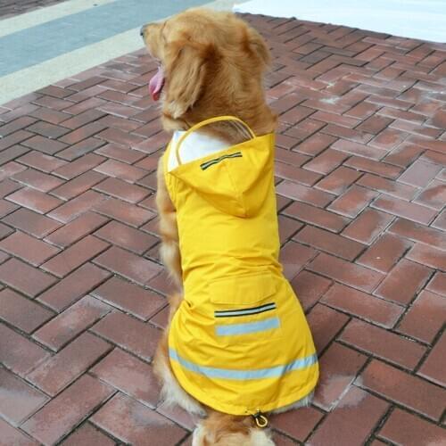 Dog Raincoat Waterproof Clothing Rain Jacket Large Dog Clothes Samoyed Husky Golden Retriever Clothes Big Dog Outfit Costumes