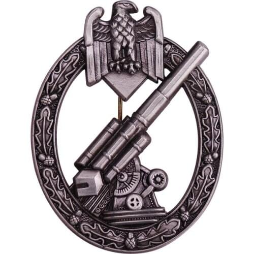 Wehrmacht Anti-aircraft Gun Enamel Pins WW2 German Military Brooches Metal Medal Eagle Badges Pin Backpack Accessories Jewelry