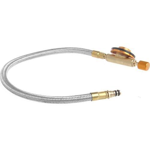 Flexible Outdoor Burner Gas Stove Adapter Regulator Hose Connector Switch Furnace Hiking Portable Picnic Tool Camping