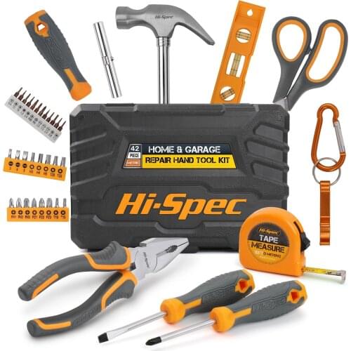 Hi-Spec Woodworking Tools Multitool Carpenter Professional Hand Tools Set Screwdriver Set for Home In Tool Box