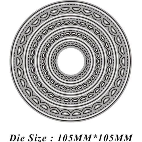 JMCRAFT 2021 New Circle #3 Background Stencil Metal Cutting Die For Scrapbooking Practice Hands-on DIY Album Card Handmade Tool
