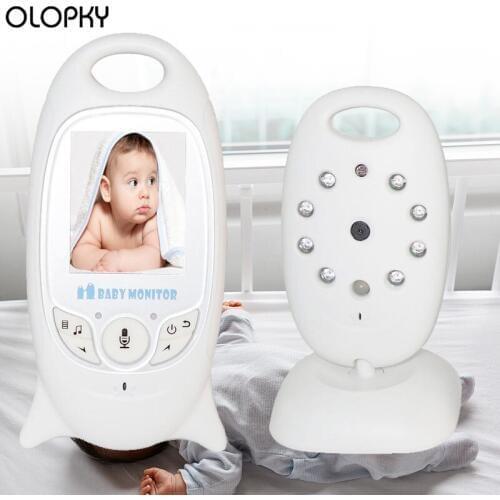 Security Camera Baby Monitor Video Wireless 2.0 inch Color 2 Way Talk Night Vision IR LED Temperature Monitoring With 8 Lullaby