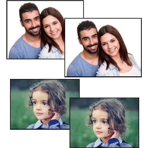 HUACAN Paint By Numbers Photo Custom Pictures Drawing Canvas Coloring Painting Family DIY Gift Portrait Home Decor