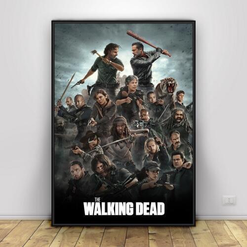 Movie The Walking Dead Canvas painting Wall Art Oil Painting Cuadros Posters and Print Home Decor Wall Picture for Living Room
