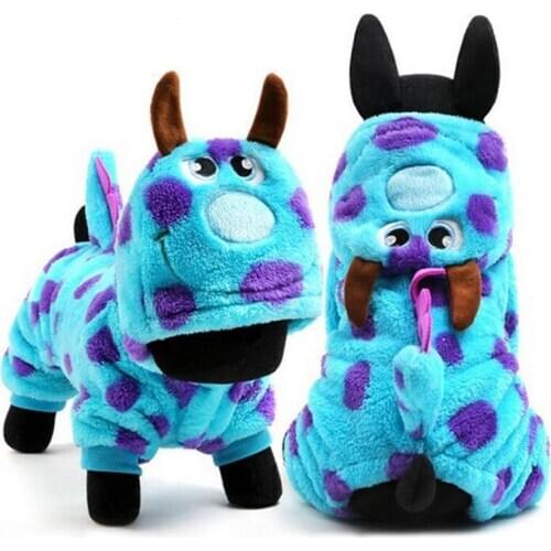 Dragon Designer Dog Jumpsuit Dress-up Dog Costume Warm Dog Clothes Soft Comfortable Four Legs Clothing For Small Dogs Chihuahua