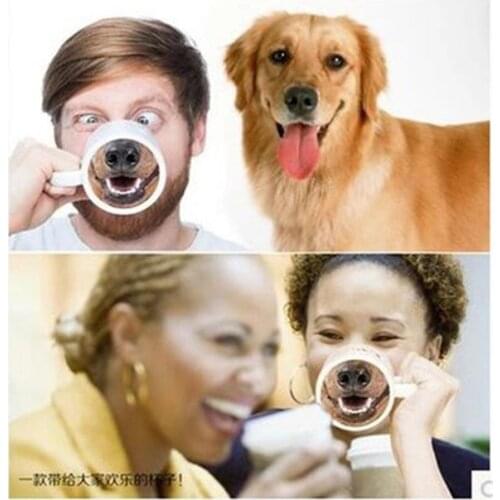 Creative Dog Nose Cup Pig Nose Mark Ceramic Coffee Drinking Cup Spoof Tricky Gadgets