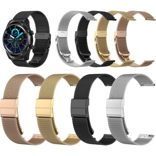 Milanese Metal Mesh Belt Watchband For TicWatch Pro2021 4G/Pro 3 GPS/Ticwatch GTX/Pro 2020/E2/S2 Strap Wrist Band Steel Bracelet