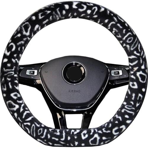 Plush D Type Auto Car Steering Eheel Cover Suitable For Citroen C4 Cactus C3-XR Spacetourer C3 AIRCROSS Berlingo 3 C4 Picasso 2