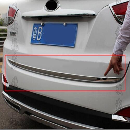 Chrome Rear Bottom Trunk Lid Cover Trim For HYUNDAI Tucson ix35 2010 2011 2012 2013