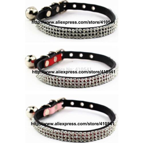 New Arrival Free Shipping Pet Puppy Cat Dog Collar Fashion Dog collar with rhinestones Collars Pet Leads Pet Safe Collar