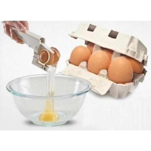 New Egg Cracker Handheld York & White Separator As Seen On TV Helper Egg Opener Kitchen Gadget Tool
