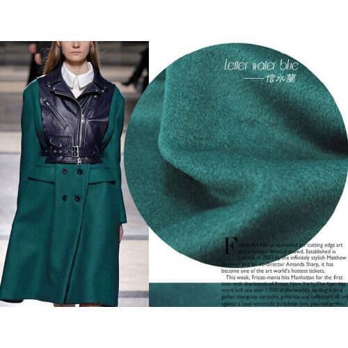 Autumn and winter double-sided cashmere / upscale woolen ladies woolen coat fabric /high-weight double sided smooth hair