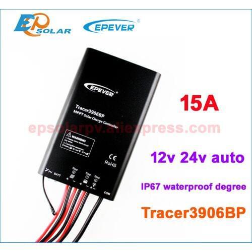 Great Low Price to Korea/Japan/Singapore,MPPT Tracer3906BP 15A 15amps Solar portable controller 12V 195W 24V 390W panels apply