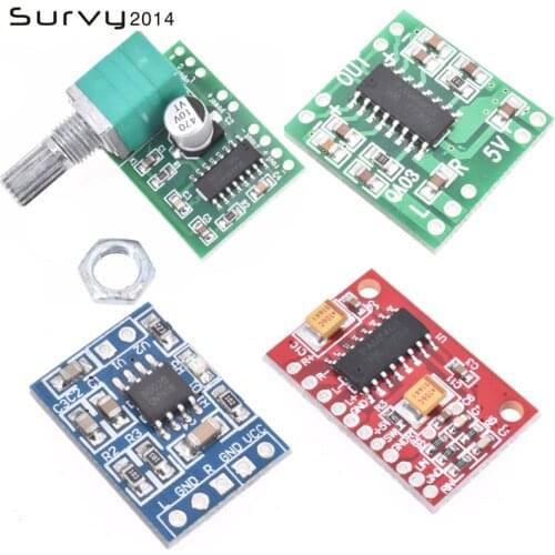PAM8403 DC 5V 2 Channel USB Digital Audio Amplifier Board Module 2 * 3W Volume Control with Potentionmeter