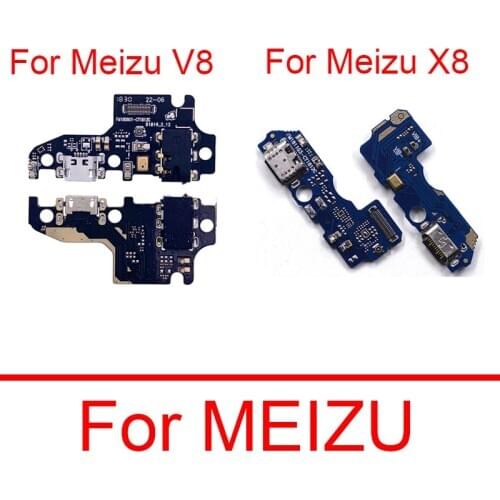 Charging Port Board For Meizu V8 Charger USB Jack Board With Microphone For Meizu X8 M852Q Replacement Parts