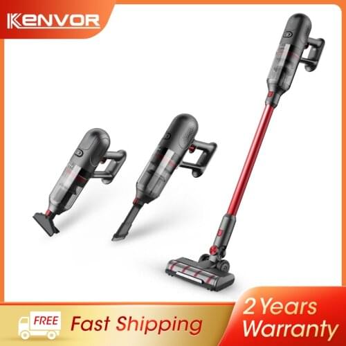 KeNVOR VC106 28000Pa Strong Suction 2 In 1 Handheld Cordless Vacuum Cleaner LED Lighting Dust Collector Aspirator