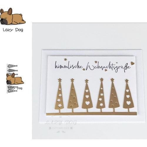 Christmas Tree Border Metal Cutting Dies Scrapbooking Stencil DIY Craft Embossing Die Cuts Card Making New Dies For 2019