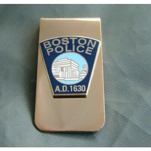 US Boston City Souvenir Metal Money Clip Badge