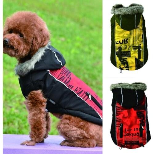 Warm Dog Clothes Winter Windproof Pet Dog Coats Jacket Padded Clothes for Chihuahua French Bulldog Pet Puppy Dog Apparel