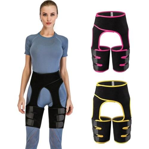 Slim Thigh Trimmer Leg Shapers Slender Waist Trainer Sweat Shapewear Neoprene Body Shaper Fat Burning Toned Muscles Band Slimmer