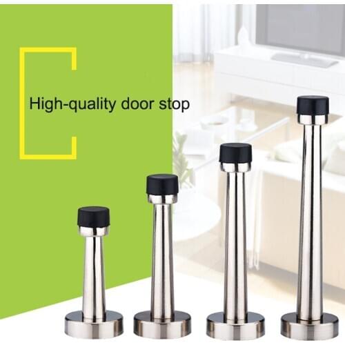 High-quality Zinc Alloy Doorstops Multi-specification Door Stoppers for Bedroom and Bathroom Anti-collision Doors Hardware